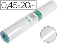 Rollo adhesivo liderpapel transparente rollo de 0.45 x 20 mt
