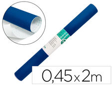 Rollo adhesivo liderpapel unicolor azul brillo rollo de 0.45 x 2 mt