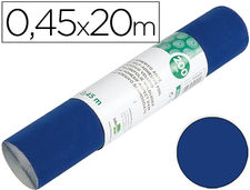 Rollo adhesivo liderpapel unicolor azul brillo rollo de 0.45 x 20 mt