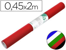 Rollo adhesivo liderpapel unicolor colores surtidos rollo de 0.45 x 2 mt
