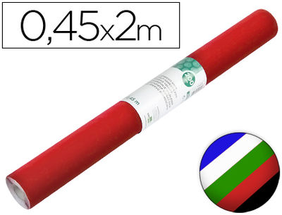 Rollo adhesivo liderpapel unicolor colores surtidos rollo de 0.45 x 2 mt
