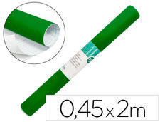 Rollo adhesivo liderpapel unicolor verde brillo rollo de 0.45 x 2 mt
