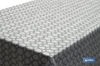 Rollo de mantel antimanchas de estampado digital con diseño de hexágonos | 50 %