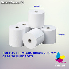 Rollo De Papel Termico 80mm X 80mm 48grs