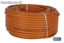 Rollo de Tubo de Gas Butano Flexible | Disponible en color naranja | Medidas: 8