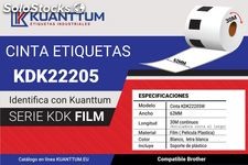 Rollo KDK22205W Etiqueta Film Blanco 62MM x 30M