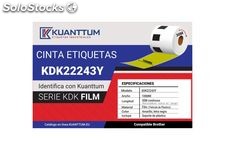 Rollo KDK22243Y Etiqueta Film Amarillo 100MM x 30M