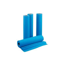 Rollo papel de camilla 50mx60cm con precorte de 38cm con capa plástica. Azul