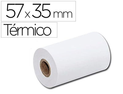 Rollos baratos papel térmico 57x35 tpv Oferta Sin Bisfenol A, Portes gratis.