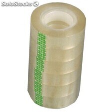 Rollos de cinta adhesiva transparente (pack de 6 uds) | ancho 15mm x largo 25m