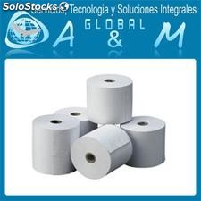 Rollos de papel Termico en Blanco 80x40x58.5 m/m