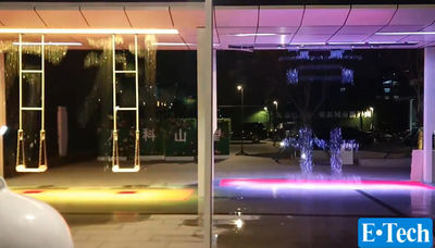 Romantic Double Swings Digital Waterfall Swing For Valentines Day Events - Foto 4