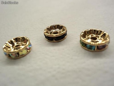 Rondel para rosarios y pulseras de oro laminado de 14k - Foto 3