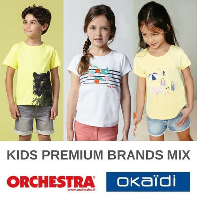 Camiseta moteada manga corta blanca niño Okaïdi & Obaïbi