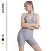 Ropa Deportiva de gimnasio para mujer, pantalones cortos de Yoga con compresión,