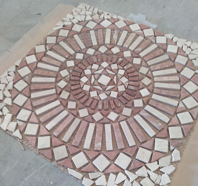 Roseton marmol mosaico artemisa