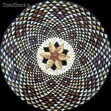 Rosone in mosaico artistico diametro cm. 30