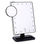 Rotatable Folding Table 20 LED Lamp Cosmetic Mirror - Black - 1