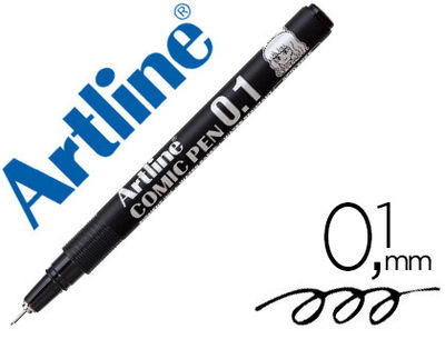 Rotulador artline calibrado micrometrico negro comic pen ek-281 punta poliacetal