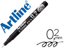 Rotulador artline calibrado micrometrico negro comic pen ek-282 punta poliacetal