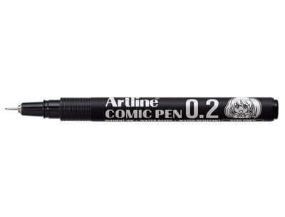 Rotulador artline calibrado micrometrico negro comic pen ek-282 punta poliacetal - Foto 2
