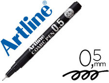 Rotulador artline calibrado micrometrico negro comic pen ek-285 punta poliacetal