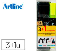 Rotulador artline comic pen calibrado micrometrico negro bolsa de 3 uds 0.2 0.4