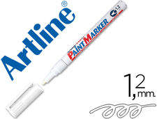 Rotulador artline marcador permanente ek-440 xf blanco punta redonda 1.2 mm
