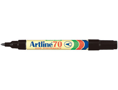 Rotulador artline marcador permanente ek-70 negro punta redonda 1.5 mm papel - Foto 2