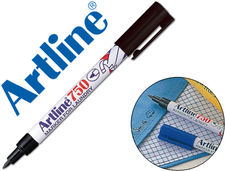 Rotulador artline marcador permanente lavable para textilek-750 negro punta