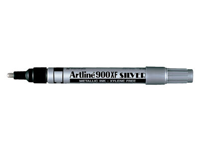 Rotulador artline marcador permanente tinta metalica ek-900 plata punta redonda - Foto 2