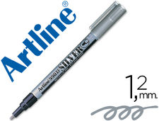 Rotulador artline marcador permanente tinta metalica ek-990 plata punta redonda