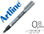 Rotulador artline marcador permanente tinta metalica ek-999 plata punta redonda - 1