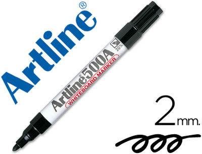 Rotulador artline pizarra ek-500 negro punta redonda 2 mm recargable