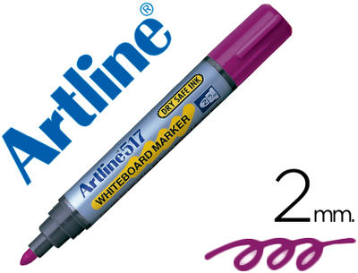 Rotulador artline pizarra ek-517 violeta -punta redonda 2 mm -tinta de bajo olor