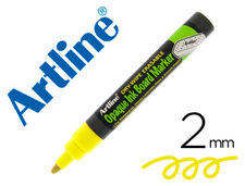 Rotulador artline pizarra epd-4 color amarillo fluorescente opaque ink board