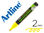 Rotulador artline pizarra epd-4 color amarillo fluorescente opaque ink board - 1