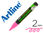 Rotulador artline pizarra epd-4 color rosa fluorescente opaque ink board punta - 1
