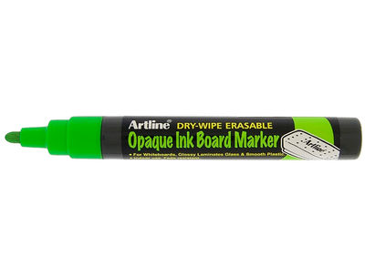 Rotulador artline pizarra epd-4 color verde fluorescente opaque ink board punta - Foto 2
