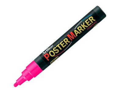 Rotulador artline poster marker epp-4-ros flu punta redonda 2 mm color rosa - Foto 2