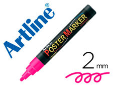 Rotulador artline poster marker epp-4-ros flu punta redonda 2 mm color rosa