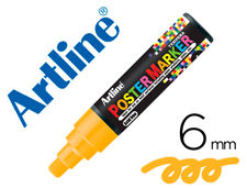 Rotulador artline poster marker epp-6-nar flu punta redonda 6 mm color naranja