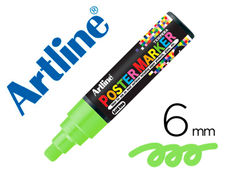 Rotulador artline poster marker epp-6-ver flu punta redonda 6 mm color verde