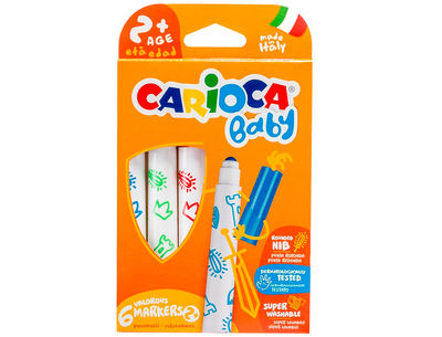 Rotulador carioca baby 2 años caja 6 colores surtidos - Foto 2