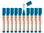 Rotulador edding 28 para pizarra blanca ecoline 90% reciclado color azul punta - Foto 3