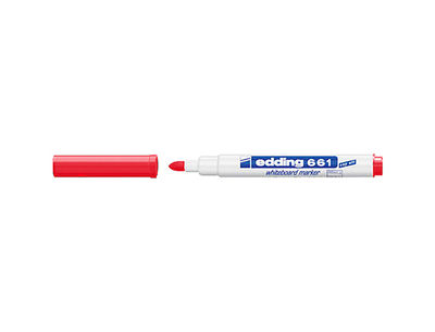 Rotulador edding para pizarra blanca 661 color rojo punta redonda 1-2 mm - Foto 2