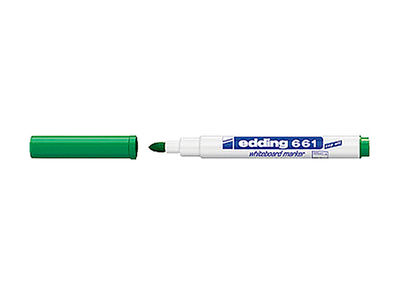 Rotulador edding para pizarra blanca 661 color verde punta redonda 1-2 mm - Foto 2