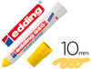 Rotulador edding permanente 950 pasta opaca amarilla punta redonda 10 mm para