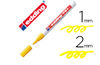 Rotulador edding punta fibra 751 amarillo punta redonda 1-2 mm. Caja 10 unidades
