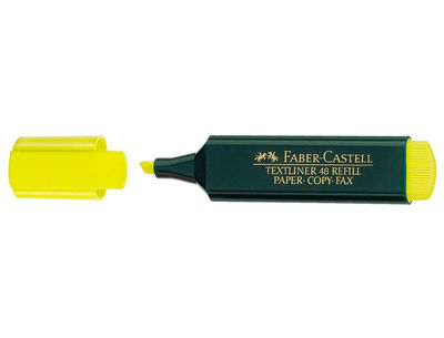 Rotulador faber castell fluorescente textliner 48-07 amarillo blister de 1 - Foto 4